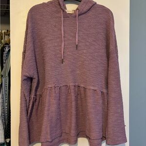 Altar'd State Purple Long Sleeve Boxy Hoodie